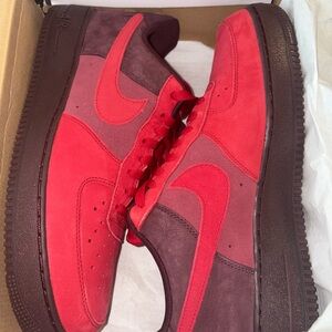 Brand New Nike Men's Red and Brown Sneakers